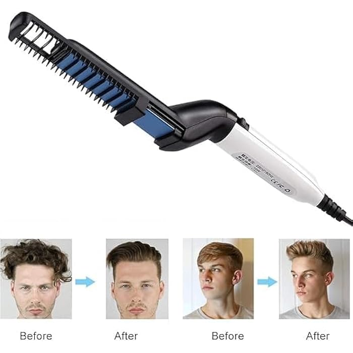 Men's Hair and Chin Iron The Perfect Tool for Every Man Seeking a Stylish Look Ceramic Plates for Fast Heating and Great Control for Professional Results - Image 5